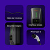 Borne de recharge Sleev - Monophasée / Triphasée - Type 2 - 7kW à 22kw - 230V / 400V - 16A à 32A