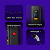 Borne de recharge Simpi - Triphasée - Type 2 - 11kW - 400V - 16A