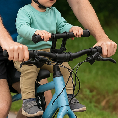 Siège vélo bébé avant + guidon (2-5 ans)